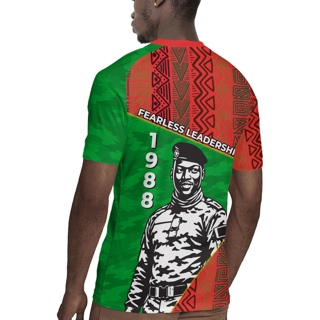 Ibrahim Traore Burkina Faso Fearless Leadership Rugby Jersey West African Tribal Pattern And Patriotic Camo Art