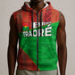 Ibrahim Traore Burkina Faso Fearless Leadership Sleeveless Zip Hoodie West African Tribal Pattern And Patriotic Camo Art