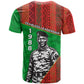 Ibrahim Traore Burkina Faso Fearless Leadership T shirt West African Tribal Pattern And Patriotic Camo Art