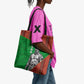 Ibrahim Traore Burkina Faso Fearless Leadership Tote Bag West African Tribal Pattern And Patriotic Camo Art
