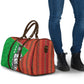 Ibrahim Traore Burkina Faso Fearless Leadership Travel Bag West African Tribal Pattern And Patriotic Camo Art