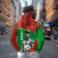 Ibrahim Traore Burkina Faso Fearless Leadership Zip Hoodie West African Tribal Pattern And Patriotic Camo Art