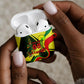 Personalized Senegal Champions World Football 2026 AirPods Case Lions Of Teranga - Great Mosque Of Touba Pattern