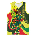 Personalized Senegal Champions World Football 2026 Basketball Jersey Lions Of Teranga - Great Mosque Of Touba Pattern