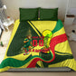 Personalized Senegal Champions World Football 2026 Bedding Set Lions Of Teranga - Great Mosque Of Touba Pattern