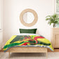 Personalized Senegal Champions World Football 2026 Bedding Set Lions Of Teranga - Great Mosque Of Touba Pattern