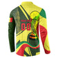 Personalized Senegal Champions World Football 2026 Button Sweatshirt Lions Of Teranga - Great Mosque Of Touba Pattern