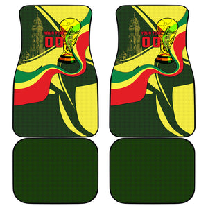 Personalized Senegal Champions World Football 2026 Car Mats Lions Of Teranga - Great Mosque Of Touba Pattern