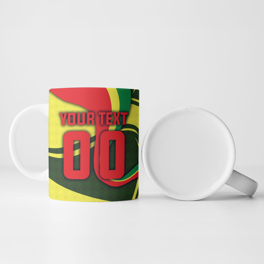 Personalized Senegal Champions World Football 2026 Ceramic Mug Lions Of Teranga - Great Mosque Of Touba Pattern