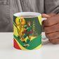 Personalized Senegal Champions World Football 2026 Ceramic Mug Lions Of Teranga - Great Mosque Of Touba Pattern