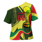 Personalized Senegal Champions World Football 2026 Cross Shoulder Shirt Lions Of Teranga - Great Mosque Of Touba Pattern