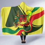 Personalized Senegal Champions World Football 2026 Hooded Blanket Lions Of Teranga - Great Mosque Of Touba Pattern