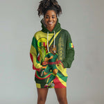 Personalized Senegal Champions World Football 2026 Hoodie Dress Lions Of Teranga - Great Mosque Of Touba Pattern