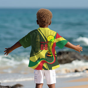 Personalized Senegal Champions World Football 2026 Kid Hawaiian Shirt Lions Of Teranga - Great Mosque Of Touba Pattern