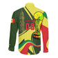 Personalized Senegal Champions World Football 2026 Long Sleeve Button Shirt Lions Of Teranga - Great Mosque Of Touba Pattern