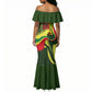 Personalized Senegal Champions World Football 2026 Mermaid Dress Lions Of Teranga - Great Mosque Of Touba Pattern