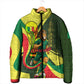 Personalized Senegal Champions World Football 2026 Padded Jacket Lions Of Teranga - Great Mosque Of Touba Pattern