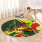 Personalized Senegal Champions World Football 2026 Round Carpet Lions Of Teranga - Great Mosque Of Touba Pattern