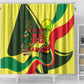 Personalized Senegal Champions World Football 2026 Shower Curtain Lions Of Teranga - Great Mosque Of Touba Pattern