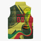 Personalized Senegal Champions World Football 2026 Sleeveless Puffer Jacket Lions Of Teranga - Great Mosque Of Touba Pattern