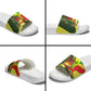Personalized Senegal Champions World Football 2026 Slide Sandals Lions Of Teranga - Great Mosque Of Touba Pattern