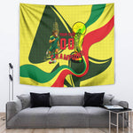 Personalized Senegal Champions World Football 2026 Tapestry Lions Of Teranga - Great Mosque Of Touba Pattern