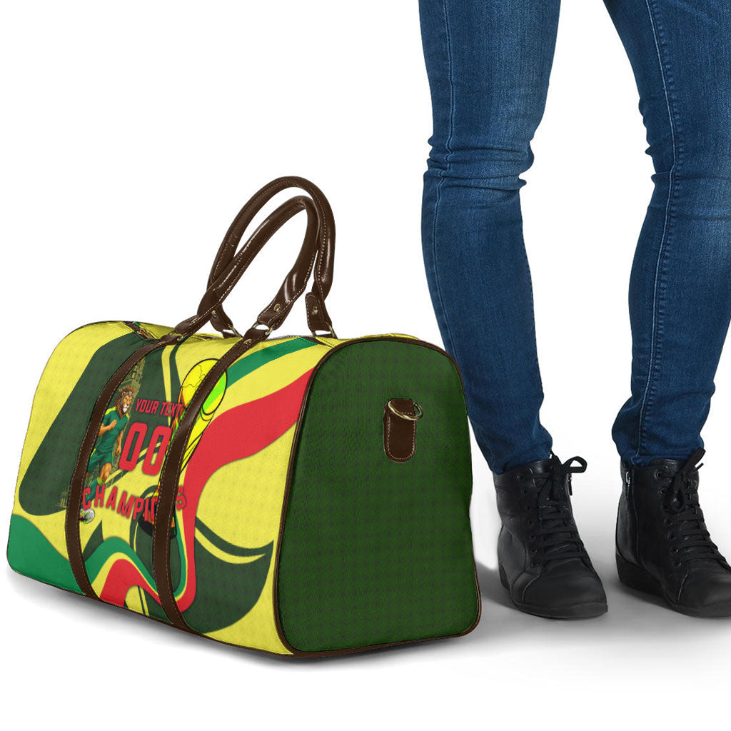 Personalized Senegal Champions World Football 2026 Travel Bag Lions Of Teranga - Great Mosque Of Touba Pattern