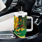 Personalized Senegal Champions World Football 2026 Tumbler With Handle Lions Of Teranga - Great Mosque Of Touba Pattern