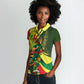 Personalized Senegal Champions World Football 2026 Women Polo Shirt Lions Of Teranga - Great Mosque Of Touba Pattern