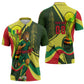 Personalized Senegal Champions World Football 2026 Zipper Polo Shirt Lions Of Teranga - Great Mosque Of Touba Pattern