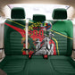 Custom Senegal Champions Football 2026 Back Car Seat Cover Teranga Lions G.O.A.T Mascot - African Renaissance Monument