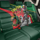 Custom Senegal Champions Football 2026 Back Car Seat Cover Teranga Lions G.O.A.T Mascot - African Renaissance Monument