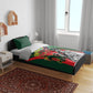 Custom Senegal Champions Football 2026 Bedding Set Teranga Lions G.O.A.T Mascot - African Renaissance Monument
