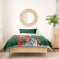 Custom Senegal Champions Football 2026 Bedding Set Teranga Lions G.O.A.T Mascot - African Renaissance Monument