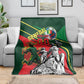 Custom Senegal Champions Football 2026 Blanket Teranga Lions G.O.A.T Mascot - African Renaissance Monument
