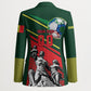Custom Senegal Champions Football 2026 Blazer Teranga Lions G.O.A.T Mascot - African Renaissance Monument