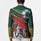 Custom Senegal Champions Football 2026 Blazer Teranga Lions G.O.A.T Mascot - African Renaissance Monument