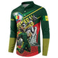 Custom Senegal Champions Football 2026 Button Sweatshirt Teranga Lions G.O.A.T Mascot - African Renaissance Monument