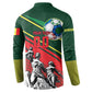 Custom Senegal Champions Football 2026 Button Sweatshirt Teranga Lions G.O.A.T Mascot - African Renaissance Monument