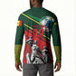 Custom Senegal Champions Football 2026 Button Sweatshirt Teranga Lions G.O.A.T Mascot - African Renaissance Monument