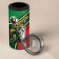 Custom Senegal Champions Football 2026 4 in 1 Can Cooler Tumbler Teranga Lions G.O.A.T Mascot - African Renaissance Monument