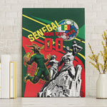 Custom Senegal Champions Football 2026 Canvas Wall Art Teranga Lions G.O.A.T Mascot - African Renaissance Monument