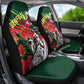 Custom Senegal Champions Football 2026 Car Seat Cover Teranga Lions G.O.A.T Mascot - African Renaissance Monument