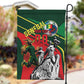 Custom Senegal Champions Football 2026 Garden Flag Teranga Lions G.O.A.T Mascot - African Renaissance Monument