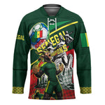 Custom Senegal Champions Football 2026 Hockey Jersey Teranga Lions G.O.A.T Mascot - African Renaissance Monument