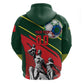 Custom Senegal Champions Football 2026 Hoodie Teranga Lions G.O.A.T Mascot - African Renaissance Monument