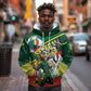 Custom Senegal Champions Football 2026 Hoodie Teranga Lions G.O.A.T Mascot - African Renaissance Monument