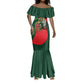 Custom Senegal Champions Football 2026 Mermaid Dress Teranga Lions G.O.A.T Mascot - African Renaissance Monument