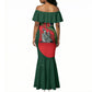 Custom Senegal Champions Football 2026 Mermaid Dress Teranga Lions G.O.A.T Mascot - African Renaissance Monument