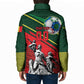 Custom Senegal Champions Football 2026 Padded Jacket Teranga Lions G.O.A.T Mascot - African Renaissance Monument